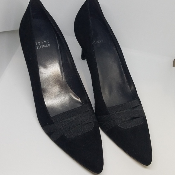 New Stuart Weitzman 58574 suede elastic pumps 7M